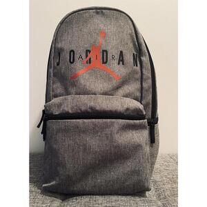 Nike Air Jordan HBR Jumpman NWOT Backpack Gray/Black/Red 18”x10”x6”